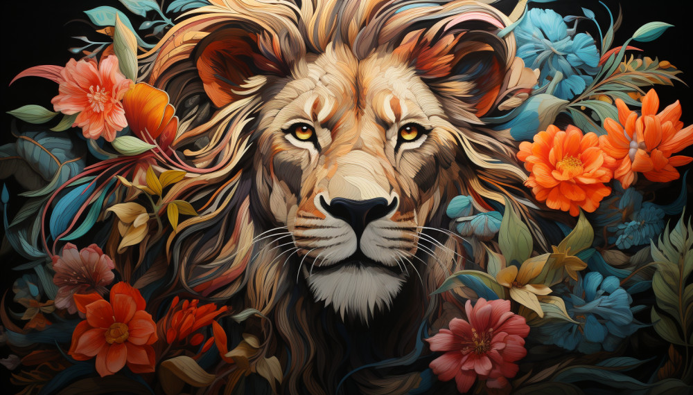 Pourquoi choisir le lion pour un motif de tableau ?